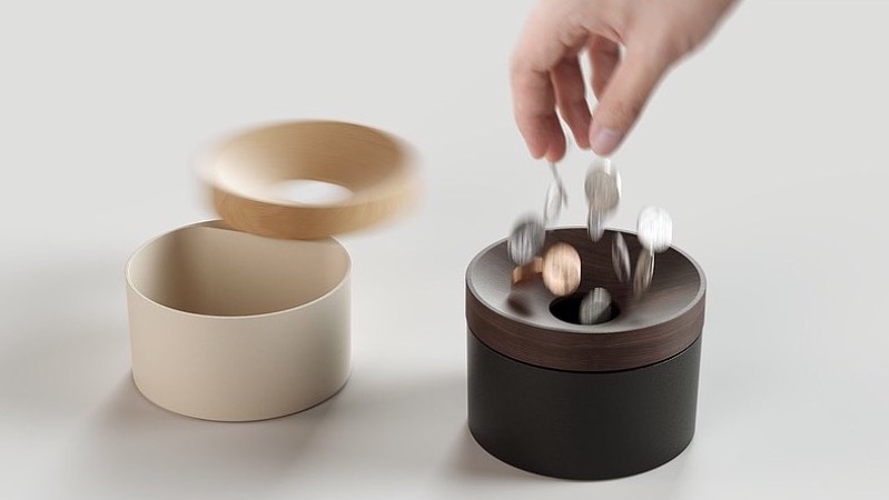 中央孔洞直徑約 3.3cm，適用全世界通用硬幣大小 *各種零錢都可以，甚至是澳洲的50分錢